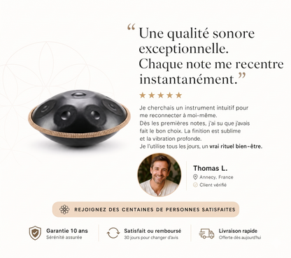 Handpan Éclipse Noire